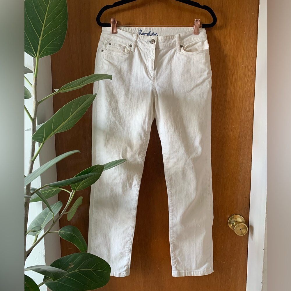 Boden off-white denim jeans - size 10L (UK)